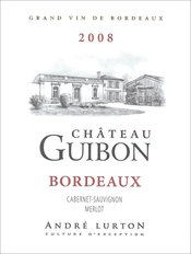 étiquette château Guibon rouge 2008