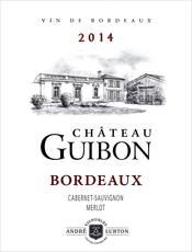 étiquette Château Guibon rouge 2014